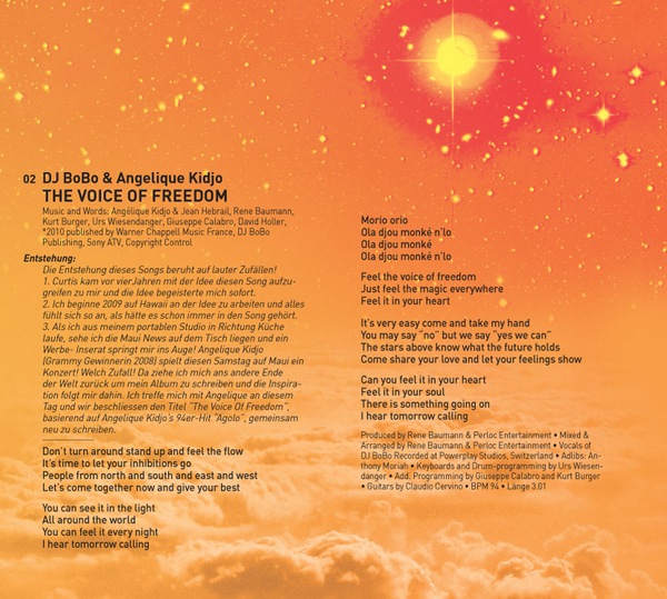 DJ BOBO - Fantasy Album - The voice of Freedom